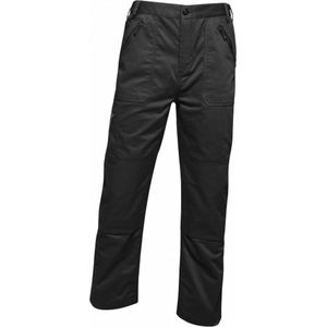 Regatta Professional Pro Action Hardwearing Water Repellent Multi Pocket Trousers – professionele broek – duurzaam en waterafstotend, meerdere zakken – heren, zwart.