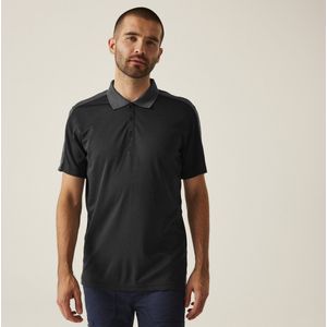 Regatta Contrast Coolweave Polo RG1740 - Black Seal Grey (Solid)