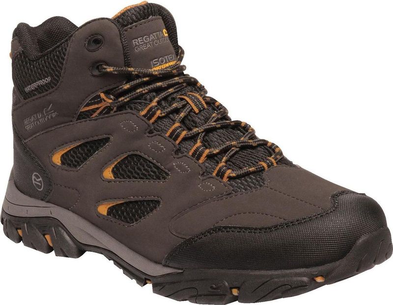 Regatta Holcombe IEP Mid Outdoorschoenen Heren Wandelschoenen - Maat 43 - Mannen - zwart/grijs
