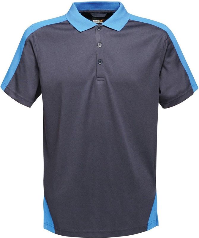 Regatta - Contrast Coolweave - Poloshirt - Blauw - Polyester - Vochtafwerend
