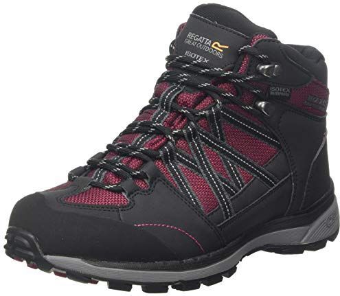 Regatta - Samaris Mid Ii - Wandelschoenen - Zwart - Geweven Nylon - Isotex Waterdicht