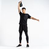 Dare2b - Abaccus Ii - Leggings - Zwart - Q Wic Stof, Bio Motion Reflectie, Veiligheidszakje