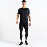 Dare2b - Abaccus Ii - Leggings - Zwart - Q Wic Stof, Bio Motion Reflectie, Veiligheidszakje
