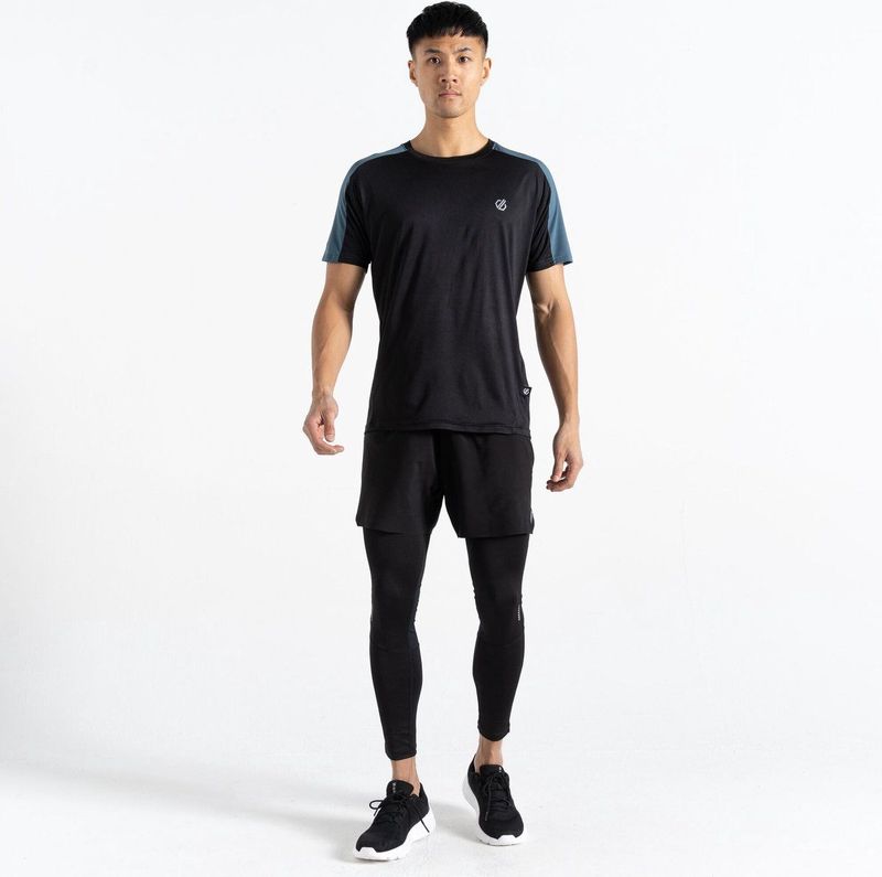 Dare2b - Abaccus Ii - Leggings - Zwart - Q Wic Stof, Bio Motion Reflectie, Veiligheidszakje