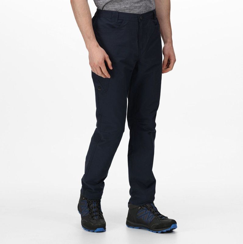 Regatta - Delgado - Outdoorbroek - Navy - Heren - Lichtgewicht Coolweave Katoen