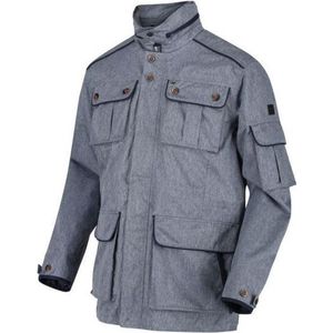 Elmore waterdichte ademende shelljas met verborgen capuchon en meerdere zakken