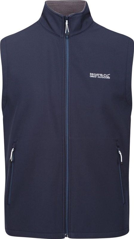 Regatta - Bradwell II - Softshellvest - Zwart - Winddicht, Waterafstotend, 96% Polyester, 4% Elastaan