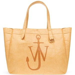 JW Anderson, Tassen, Dames, Beige, ONE Size, Grote shopper tas