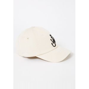 JW Anderson, Baseball Cap - Toile - Beige Beige, Dames, Maat:ONE Size