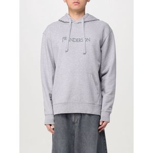 JW Anderson - Logo Sweatshirt - Grijs - Katoen - Verstelbare Trekkoorden