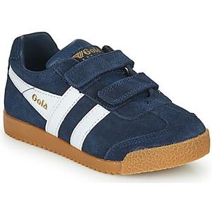 Leren sneakers met klittenband Harrier Strap GOLA. Leer materiaal. Maten 34. Blauw kleur