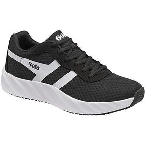 Gola Draken Road Running Shoe voor heren, zwart, wit, 47 EU