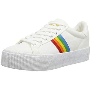 Gola Orchid Platform Rainbow Sneakers voor dames, wit multi, 38 EU