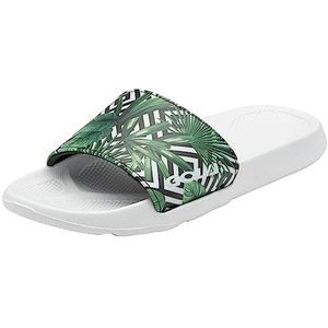Gola Elko strand- en zwembadschoenen voor dames, Groen Blad Multi Wit Ew, 40 EU