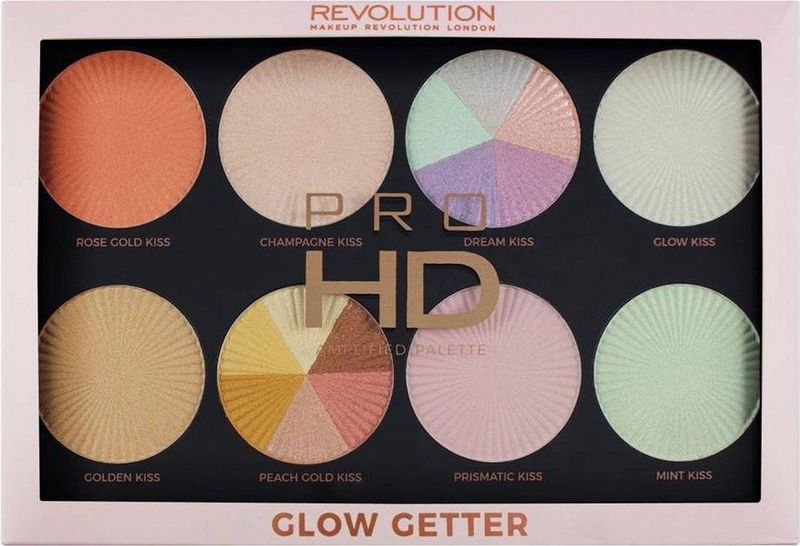 Highlighter Palet - 8 Kleuren - Hoog Gepigmenteerd - Roségoud/Champagne/Droom/Mint