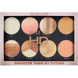 Makeup Revolution Pro HD Amplified Highlighter Palette - Brighter Than My Future