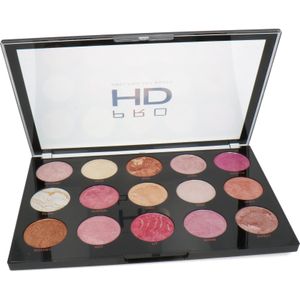 Makeup Revolution - Pro HD Amplified Baked Highlighter Palette - 15 Kleuren - Baked