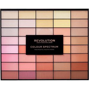 Makeup Revolution - Colour Spectrum - Face Palette - Roze Bruin Nude Geel - 12 Kleuren