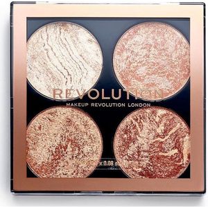 Makeup Revolution - Cheek Kit Palette - Paletka rozjasÅˆovaÄÅ¯ a bronzerÅ¯ 8 g Don't Hold Back (L)