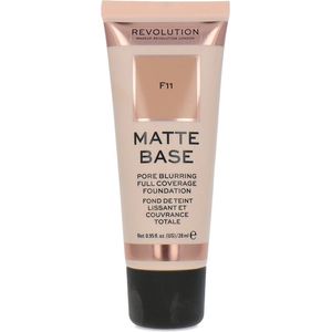 Makeup Revolution Matte Base Pore Blurring Full Coverage Foundation - F11