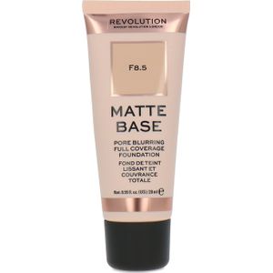 Makeup Revolution Matte Base Pore Blurring Full Coverage Foundation - F8.5