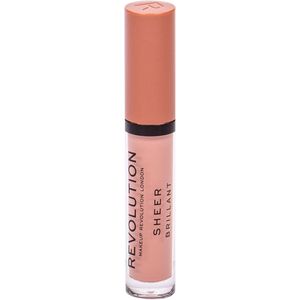 Makeup Revolution - Sheer Brillant Lip Gloss - Lesk na rty 3 ml 101 Piece Of Cake (L)