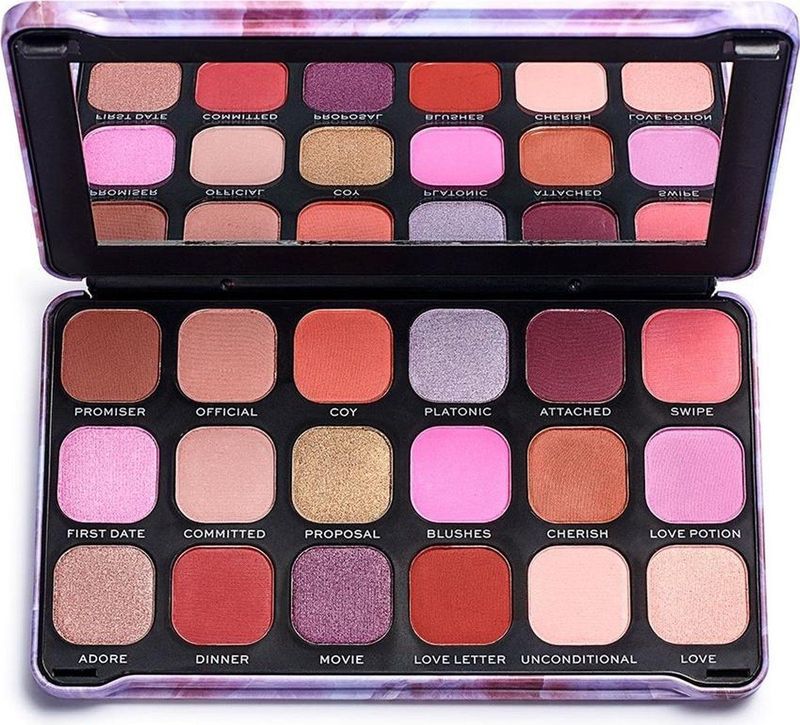 Makeup Revolution Forever Flawless Oogschaduw Palette Tint Unconditional Love 18 x 1.1 gr