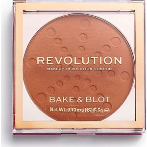 Makeup Revolution poeder w steen Bake & Blot oranje