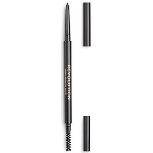 Makeup Revolution Precise Brow Pencil zeer precies wenkbrauwpotlood met Borstel Tint Medium Brown 0.05 gr