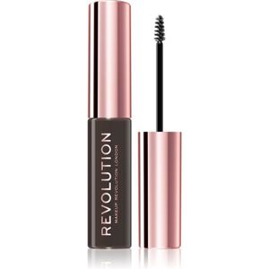 Makeup Revolution Brow Fixer Wenkbrauw Gel Tint Dark Brown 6 ml