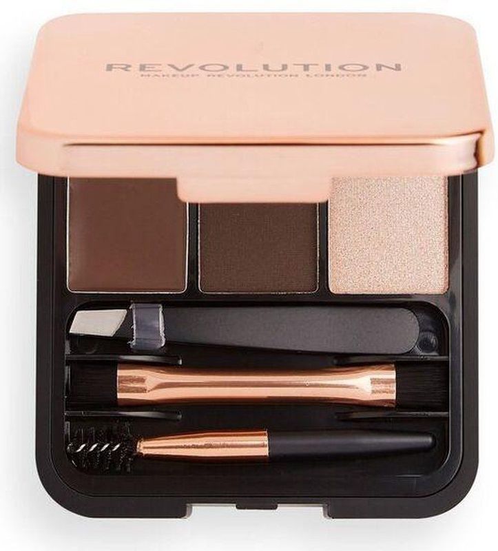Makeup Revolution - Brow Sculpt Kit - Wenkbrauw Make-up - Dark - 2,2 g