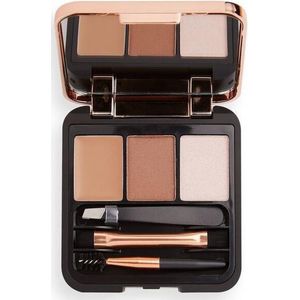 Makeup Revolution - Brow Sculpt Kit - Wenkbrauw Make-up - Bruin - 2,2 g