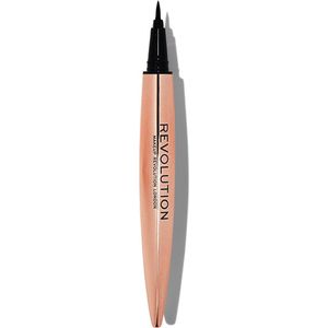 Makeup Revolution - Renaissance Flick Eyeliner - Black - Zwart