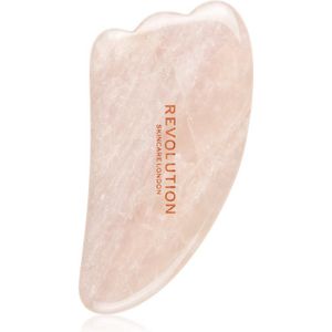 Revolution Skincare Gua Sha Rose Quartz massage-instrument voor het Gezicht