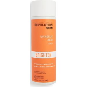 Revolution Skincare Brighten Mandelic Acid Mild Exfolierende Tonic voor Huid Egalisatie en Porien Minimalisatie 200 ml