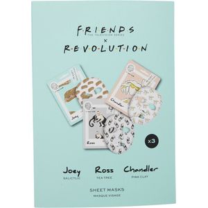 Makeup Revolution X Friends - Joey, Ross & Chandler Sheet Mask Set - Gezichtsmaskers