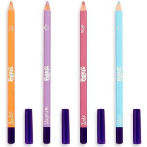 Makeup Revolution x Bratz Kohl Liner Set - Eyeliner/Oogpotlood Set - Pastel Lila, Roze, Oranje & Blauw