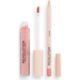 Makeup Revolution - Lip Contour Kit - Lippen Set - Vegan - Langdurig Matte
