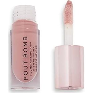 Makeup Revolution Pout Bomb Lipgloss voor meer Volume met Hoge Glans Tint Doll 4.6 ml