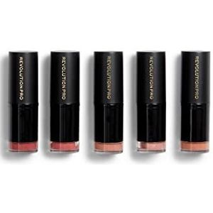 Revolution Pro - Blushed Nudes - Lippenstift Set - 5 Stuks - Veganistisch