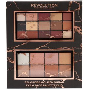 Makeup Revolution Reloaded Golden Sugar Eye & Face Palette Set - Gift Set - Cadeau