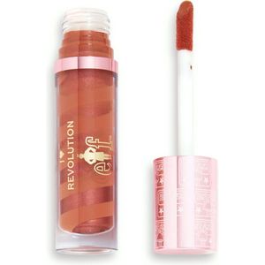I Heart Revolution x Elf Candy Cane Lipgloss - Best Coffee - Lip Gloss - Kerst - Swirl - Chocolade Nude
