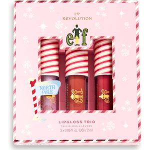 I Heart Revolution x Elf Candy Cane Forest Pout Bomb Trio - Lipglosses - Cadeauset - Kerst
