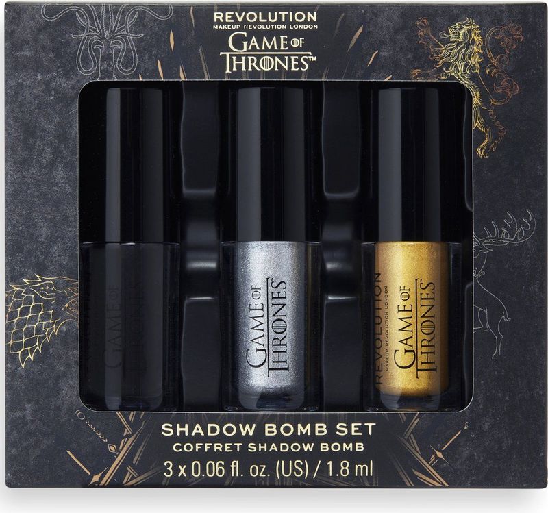 Makeup Revolution x Game Of Thrones Shadow Bomb Set - Liquid Eyeshadow - Oogschaduw - Metallic - Kerst - Feestdagen
