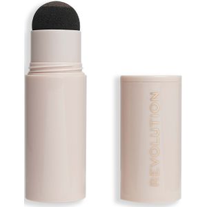 Revolution Beauty, Wenkbrauwpoederstempel & Sjabloonkit, Gemakkelijk te gebruiken, Dark Brown