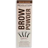 Makeup Revolution - Brow Powder Stamp and Stencil Kit - Wenkbrauw Make-up - Vegan