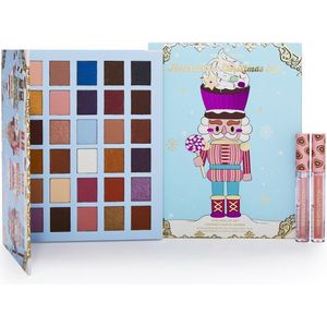 I Heart Revolution Kerstmis Notenkraker Make-up Set Pan Notenkraker Oogschaduwpalette 30x0.9g + Notenkraker Lipglosses 2x2.5ml