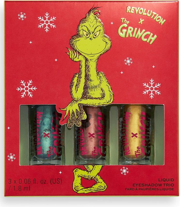 Makeup Revolution x The Grinch - Don’t Give A Grinch Liquid Eyeshadow - Kerst - Feestdagen - Metallic - Shimmer - Oogschaduw
