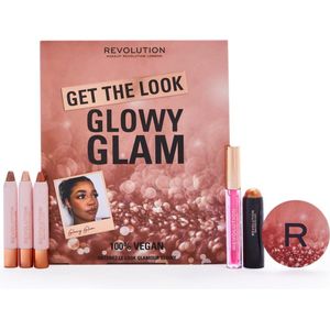 Makeup Revolution, Get The Look, Glowy Glam, Geschenkset, 6 stuks
