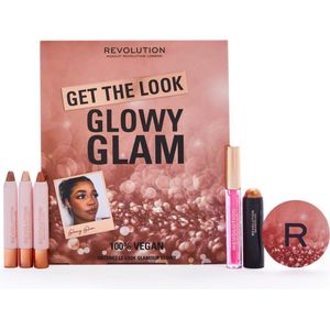 Makeup Revolution Get The Look: Glowy Glam Makeup Gift Set - Cadeau